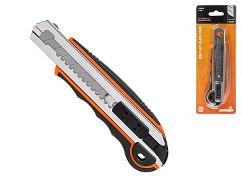 Нож пистолетный с выдвижным лезвием 18мм + 5 лезвий STARTUL PROFI (ST0939)