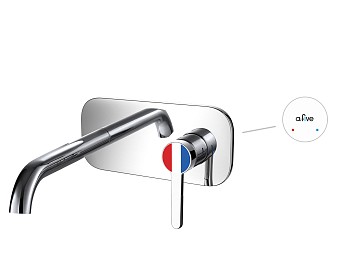 Смеситель для ванны (Lt) D35, серия Lotus хром, a-five