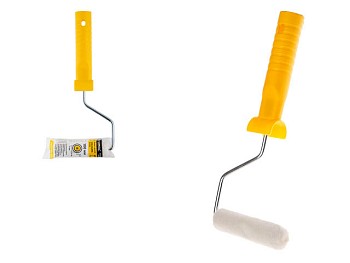 Валик "VELOURS" 15-100мм с ручкой 6мм бежевый STARTUL MASTER