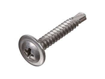 Саморез 4.2х32 мм с прессшайбой, со сверлом, нерж.сталь (А2) (25 шт в зип-локе) STARFIX