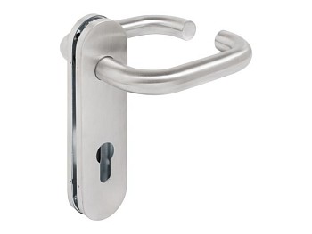 Ручка дверная СТАНДАРТ 1303 SS (60-100) INOX нержавеющая сталь м/о 72мм для технических дверей