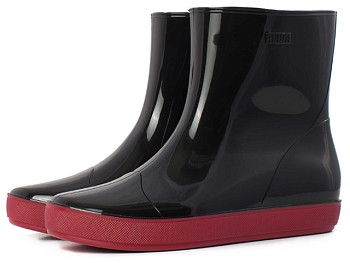 Полусапоги ПВХ женские, черн/красн, р.41 Alida Nordman