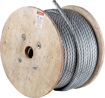 Трос стальной, оцинк. М14 DIN 3060 (бухта 100 м) STARFIX