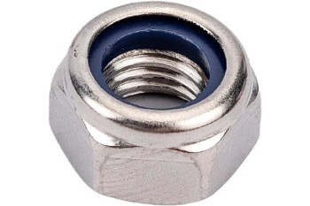 Гайка М4 со стопорным кольцом, нерж.сталь (А2), DIN 985 (25 шт в зип-локе) STARFIX