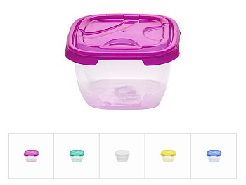 Контейнер пласт. прямоуг. 0.4 л, с крышкой, Frigo, DRINA