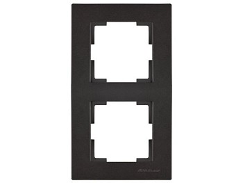 Рамка 2-ая вертикальная черная, RITA, MUTLUSAN