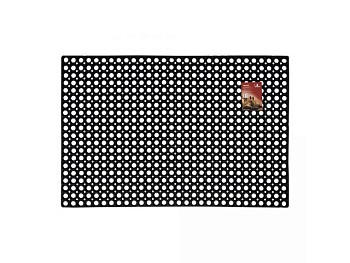 Коврик придверный ячеистый, грязесборный, 80х120х1,6 см, черный, VORTEX