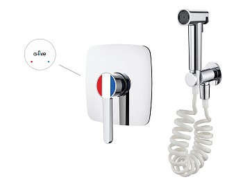 Смеситель для биде (Lt) D35, серия Lotus хром, a-five