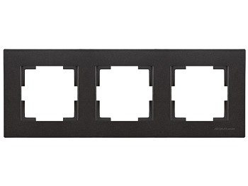 Рамка 3-ая горизонтальная черная, RITA, MUTLUSAN