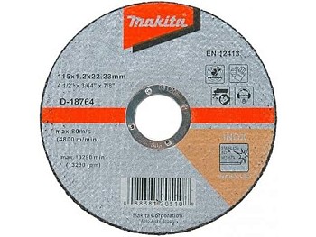 Круг отрезной 115х1,2х22,23 мм  для стали/нержавеющей стали плоский WA60T  MAKITA