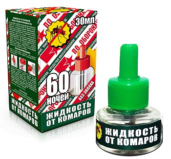 Средство инсектицидное "Жидкость от комаров" с двойным эффектом без запаха