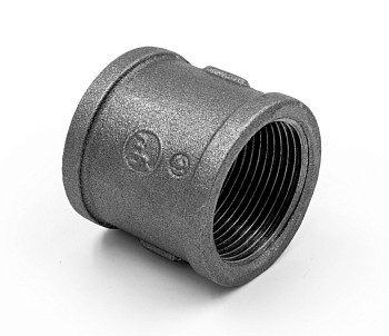 Муфта 1 1/4" вн.-вн. чугун черн., AV Engineering