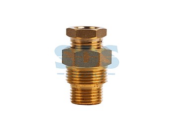 Сальник с двойной резьбой 1/2 и 3/4 для ввода кабеля в трубу Proconnect