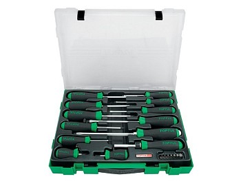 Набор отверток 20шт в пласт.боксе TOPTUL