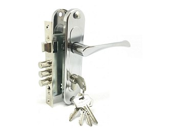 Замок врезной Зенит ЗВ7-60.1 (хром)