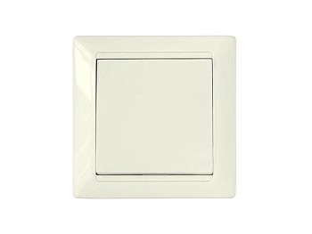 Выключатель 1 клав. (cкрытый, 10А) бежевый, Стиль, Bylectrica