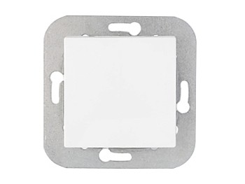 Выключатель 1 клав. проходной (скрытый, 10А) белый, Уют, Bylectrica