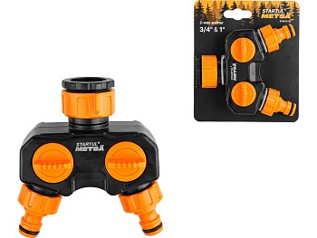Разветвитель для шланга 2-канальный 3/4" и 1" STARTUL METSA (ST6013-15)
