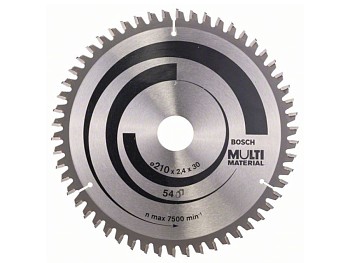 Диск пильный 210х30 мм 54 зуб. универсальный MULTIMATERIAL BOSCH