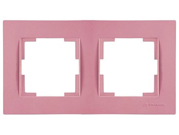 Рамка 2-ая горизонтальная розовая, RITA, MUTLUSAN