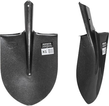 Лопата штыковая из рельсовой стали К1