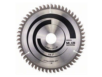 Диск пильный 190х30 мм 54 зуб. универсальный MULTIMATERIAL BOSCH