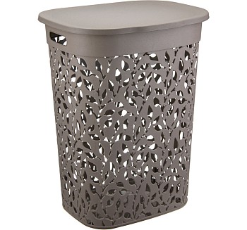 Корзина для белья ФЛОРА 55л (французскский серый) IDEA