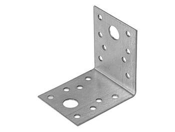 Уголок крепежный 53х65х65 мм KU 2.5 мм белый цинк STARFIX