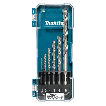 Набор сверл по металлу ц/х, HSS-G, D-75742 комплект из 6 шт MAKITA