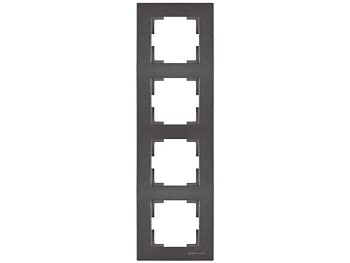 Рамка 4-ая вертикальная дымчатая, RITA, MUTLUSAN