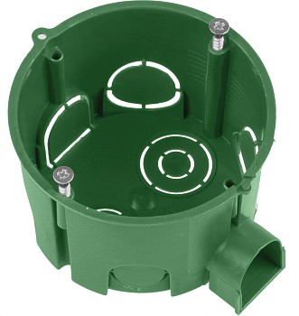 Коробка установочная (подрозетник) 68х45мм, винты, стык.узлы IP30 ЮПИТЕР