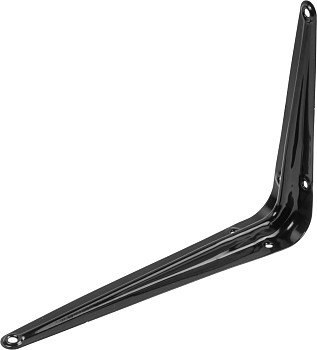 Кронштейн с ребром жесткости 250х300 мм черный STARFIX