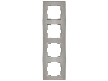 Рамка 4-ая вертикальная титан, RITA, MUTLUSAN