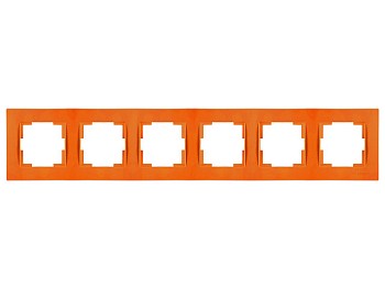 Рамка 6-ая горизонтальная оранжевая, RITA, MUTLUSAN