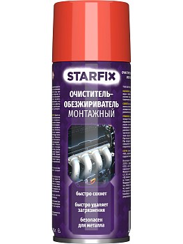 Очиститель-обезжириватель монтажный STARFIX (аэрозоль) 650 мл