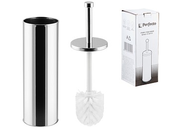 Ершик с подставкой, нержавеющая сталь, PERFECTO LINEA