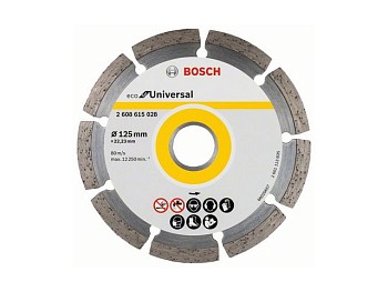Алмазный круг 125х22 мм универс. сегмент. ECO UNIVERSAL BOSCH