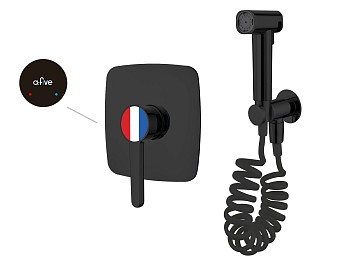 Смеситель для биде (Lt) D35, серия Lotus черный, a-five