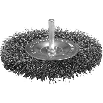 Щетка д/дрели дисковая 38 мм, толщина проволоки 0.3 мм, гофрированная, металл, 6 мм MAKITA