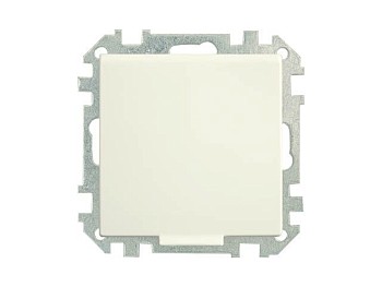 Розетка 1-ая (скрытая, с/з, с крышкой, з/ш) бежевая, Стиль, BYLECTRICA