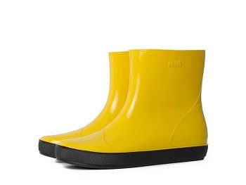 Полусапоги ПВХ женские, желт/черн, р.37 Alida Nordman