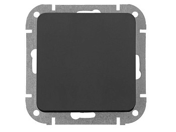 Выключатель 1 клав. (cкрытый, 10А) карбон, Astrum, BYLECTRICA