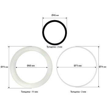 Ремонтный комплект цилиндра 30 т Хорекс Авто HZ 03.2.1.002J