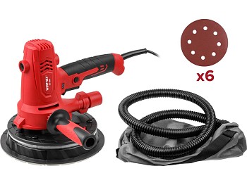 Шлифмашина для стен и потолков WORTEX DG 1885 в кор. 800 Вт, 180 мм, LED, 1200-2300 об/мин