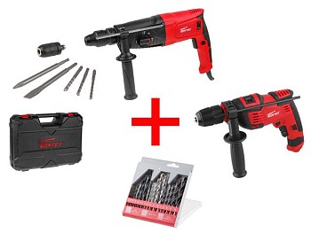 Перфоратор WORTEX RH 2629 в чем. + (2 зубила, 3 сверла) + АКЦИЯ!