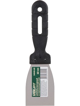 Шпатель фасад. нерж. с пласт. ручкой  60мм ВОЛАТ