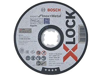 Круг отрезной 125х1.0x22.2 мм для нерж. стали X-LOCK Expert for Inox + Metal BOSCH