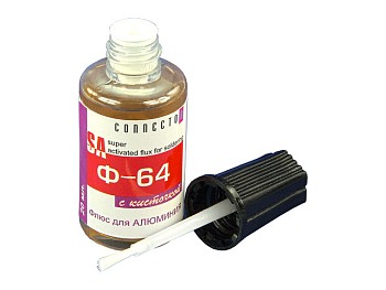 Флюс для алюминия (20мл) с кисточкой Ф-64 Коннектор