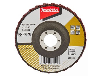 Круг лепестковый 125x22,23 мм, стекловолокно, угловой (сред. полир-ка) B-40808 MAKITA
