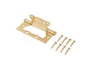 Петля накладная без врезки СТАНДАРТ 100х75х2,5мм 2BB SCP мат.хром